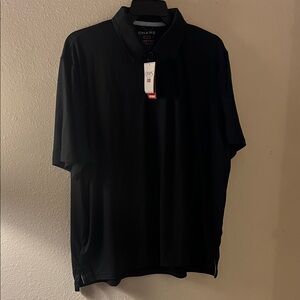 Chaps Men's Polo in Classic Black